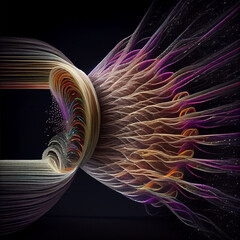 Fiber optics lights abstract background