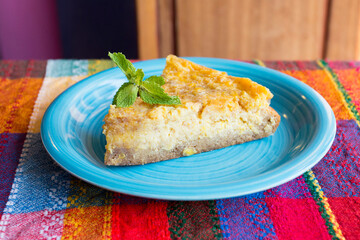 Mexican tres leches cake. It consists of a sponge bathed in three types of milk: evaporated milk, milk cream and condensed milk, which give it its name.