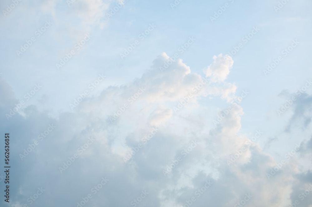 Wall mural blue sky with clouds