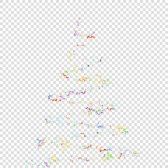 Color serpentine carnival red spiral ribbon curly