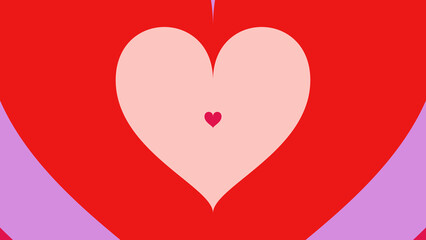 Valentine Love Heart infinite heart transition element background in high resolution, High quality seamless looping background.