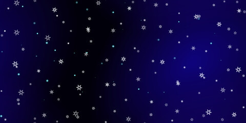 Falling Snowflakes seamless pattern flying snow
