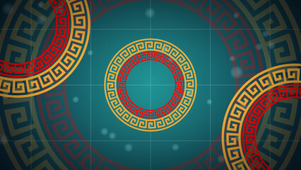 Meander pattern, Greek Antique pattern bg animation Stylish modern anime manga style bg. Trendy motion graphic background.