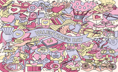 Valentine's day template background