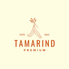 tamarind fresh for health care and beauty care and food tasty recipe spice logo design vector icon illustration template