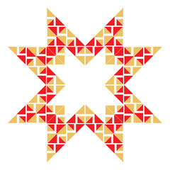 Geometrical abstract pattern design element
