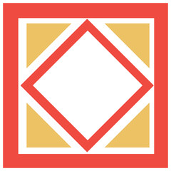 Geometrical abstract pattern design element