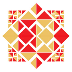 Geometrical abstract pattern design element
