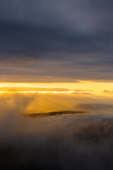 Early morning sun hitting the hills © Liam