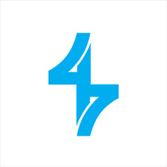Logo 44 blue