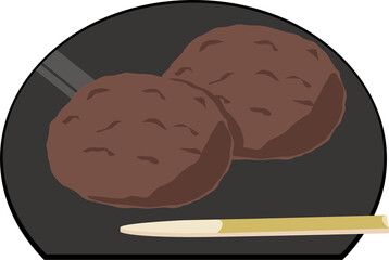 おはぎ・ぼたもちイラスト