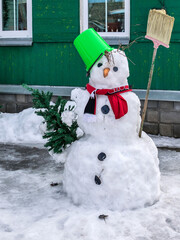 Funny snowman