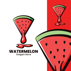 watermelon juice art illustration