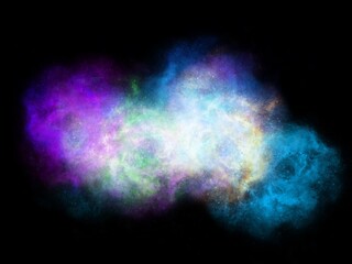 Blue Galaxy Background