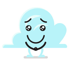 Cute Cloud character emoji 