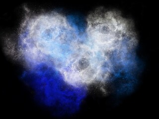 Blue Galaxy Background