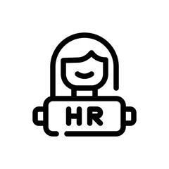 human resources line icon