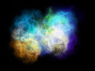 Obraz na płótnie Canvas Blue Galaxy Background