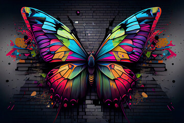 Background with butterfly