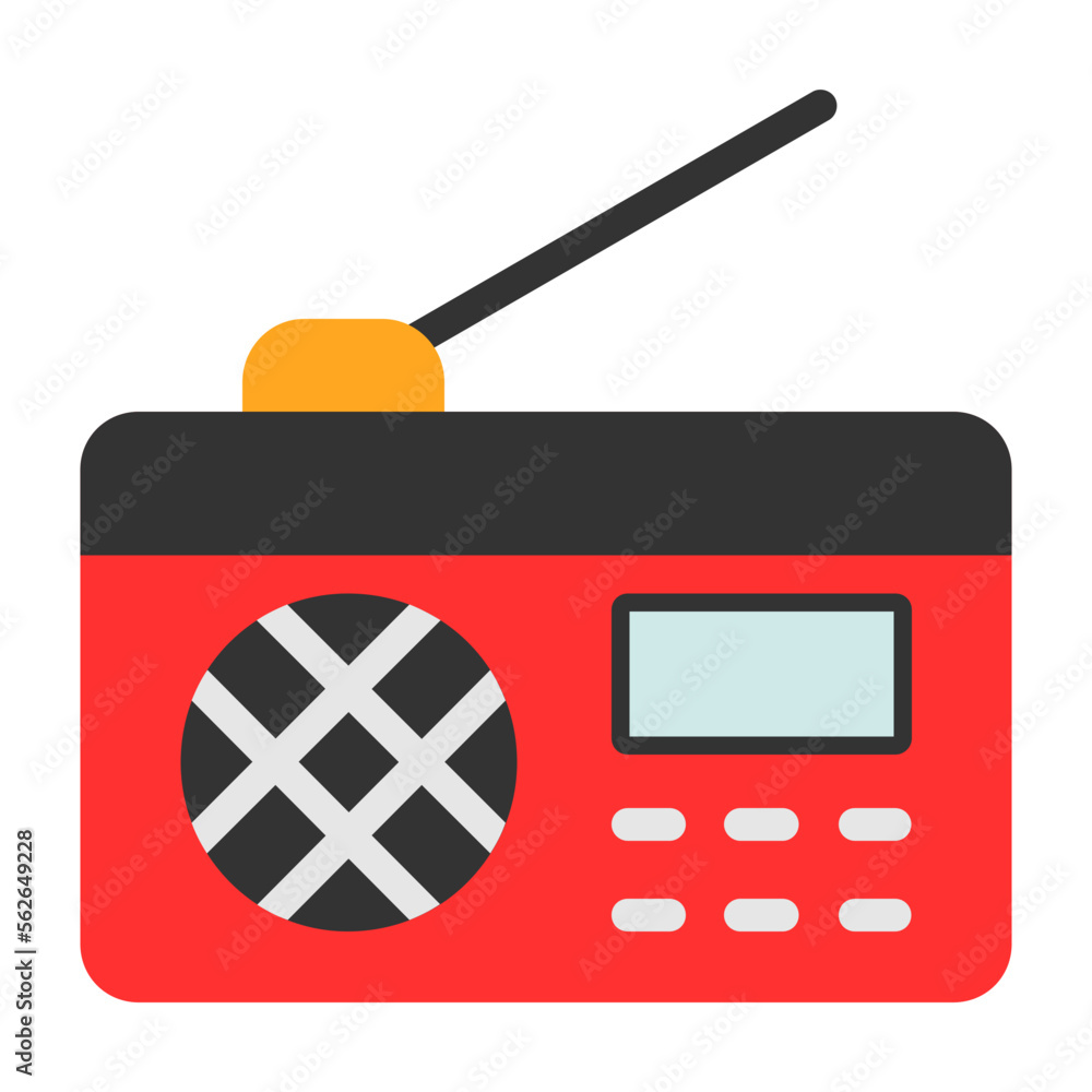 Sticker radio icon