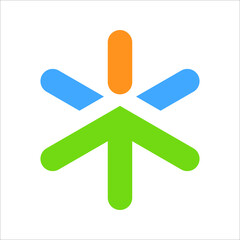 Gree and Blue Company Logo 