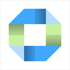 Gree and Blue Company Logo 