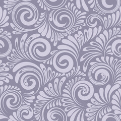 Fototapeta na wymiar Curve elegant lines seamless abstracr grey pattern