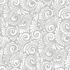 Fototapeta na wymiar Curve elegant lines seamless abstracr grey pattern