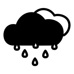 heavy weather glyph icon