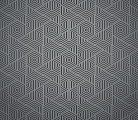 Abstract geometric pattern with stripes, lines. Seamless vector background. Black and gray ornament. Simple lattice graphic design