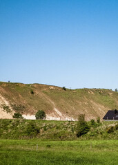 Fototapeta na wymiar Gravel pit in mining area. Northern Poland.