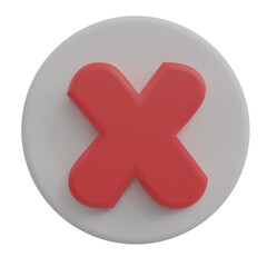 Obraz premium red cross button