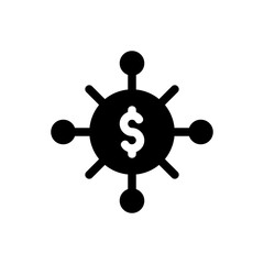 investment glyph icon