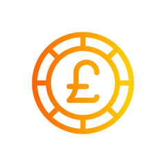 pound gradient icon