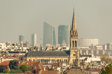 view of the city from the river