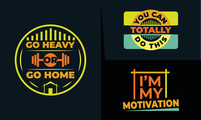 best retro typography t shirt design for gym and fitness lover's inspiration.