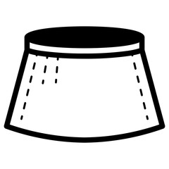 mini skirt illustration