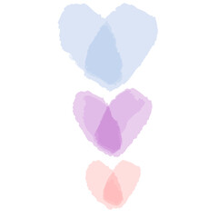 Greeting card design for Valentine's Day. Vector love symbol, love Shapes for your design.