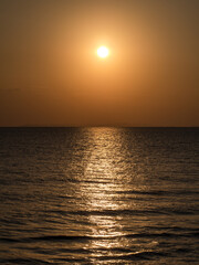 Naklejka premium Sea at sunset