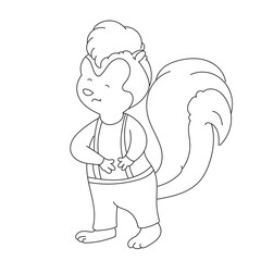 skunk stomach ache doodle art