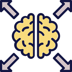 Ability, brain  Vector Icon which can easily modify or edit


