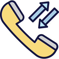 Calling, communication Vector Icon which can easily modify or edit

