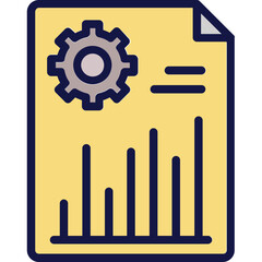 Data analysis, finance report Vector Icon which can easily modify or edit

