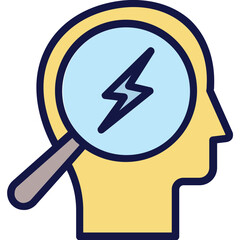 Brain, critical judgment Vector Icon Fully Editable

