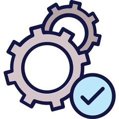 Cogs, configuration Vector Icon Fully Editable
