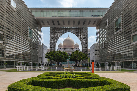 Dataran Putrajaya and Palace of Justice in Putrajaya, Malaysia
