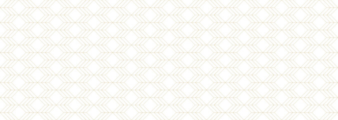 Abstract simple geometric vector seamless pattern with gold line texture on white background. Stylish gold texture. Geometry illustration.