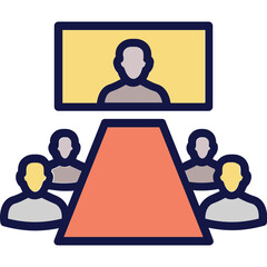 Audience, conference room Vector Icon which can easily modify or edit
