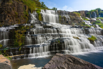 The Pongour waterfall in rural Vietnam
