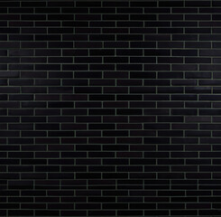 Fototapeta na wymiar Close up of black brick walls created using generative ai technology
